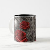 Stahl und Rose 031 Zweifarbige Tasse (Vorderseite Links)