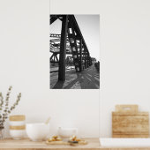 Stahl und Schatten Poster (Küche)