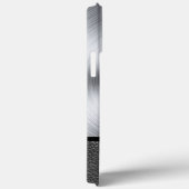 Stahl und schwarzes Leder Case-Mate iPhone Hülle (Rückseite / Rechts)