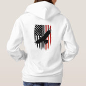 Stahl und Streifen Hoodie (Rückseite)