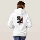 Stahl und Streifen Hoodie (Schwarz voll)