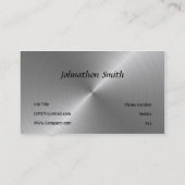 Stahl Visitenkarte (Rückseite)