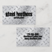 Stahl Visitenkarte (Vorne/Hinten)