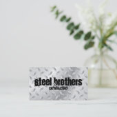 Stahl Visitenkarte (Stehend Vorderseite)