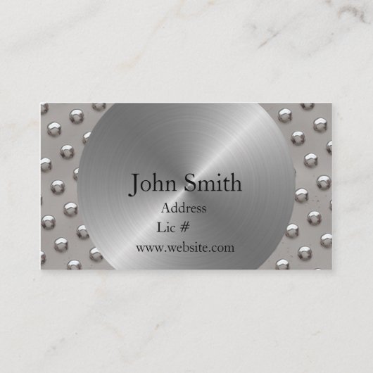 Stahl Visitenkarte (Rückseite)