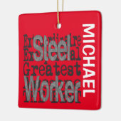 Stahlarbeiter Extraordinaire CUSTOM Keramikornament (Links)