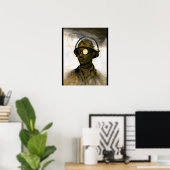 Stahlarbeiter Poster (Heimbüro)
