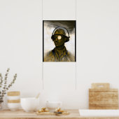 Stahlarbeiter Poster (Küche)