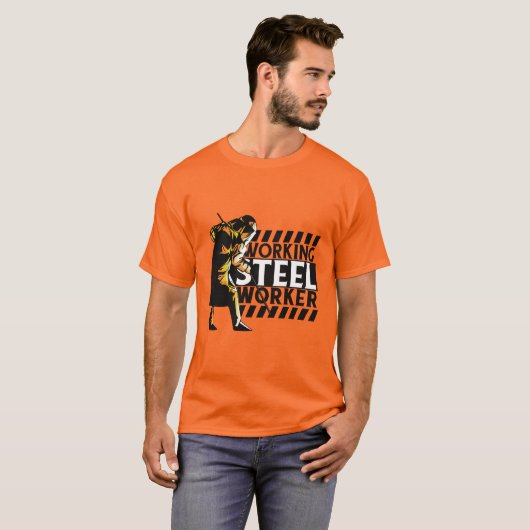 Stahlarbeiter T-Shirt (Vorne ganz)