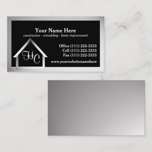 Stahlbau Visitenkarte (Vorne/Hinten)