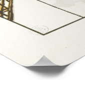 Stahlbauer bei der Arbeit am Turm Poster (Ecke)