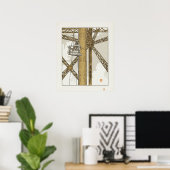 Stahlbauer bei der Arbeit am Turm Poster (Heimbüro)