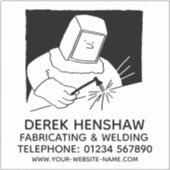 Stahlbearbeitung und Schweißen Aufkleber (Vorderseite)