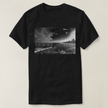 Stahlbild-T-Shirt des pier-B&W