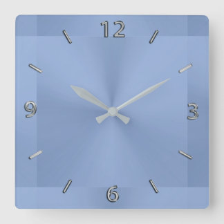 Stahlblau-moderne metallische Wanduhr