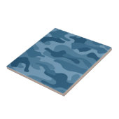 Stahlblau Monocolor Camo Fliese (Seite)