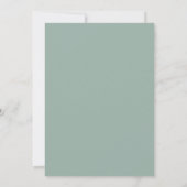 Stahlblaue Soft-Rose-Hochzeit Einladung (Rückseite)