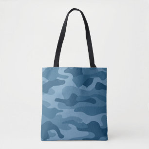 Stahlblaumonocolor-Camouflage Tasche