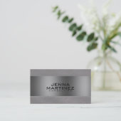 Stahlbürste und Metallsilbermashberatung Visitenkarte (Stehend Vorderseite)