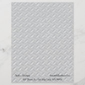 Stahldiamant-Platten-Hintergrund Briefkopf (Vorderseite)