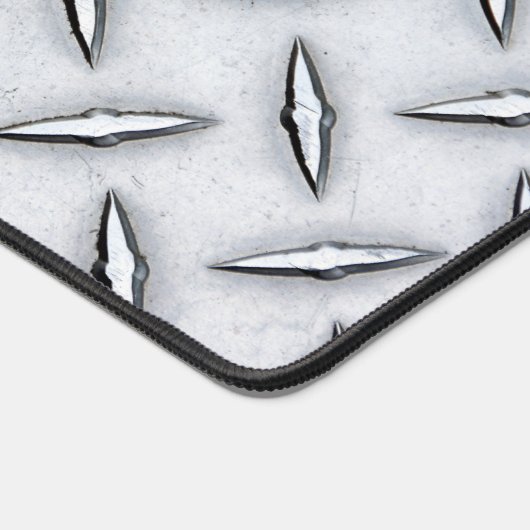 Stahldiamantplatte Schreibtischunterlage (Ecke)