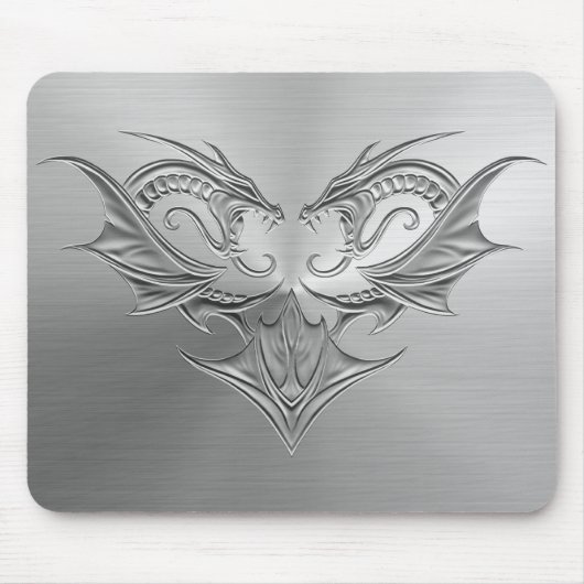 Stahldoppeldrachen Mousepad (Vorne)