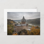 Stahleck Castle Bacharach Deutschland Card (Vorne/Hinten)
