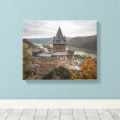 Stahleck Castle Bacharach Deutschland Leinwanddruck (Insitu (Holzboden))