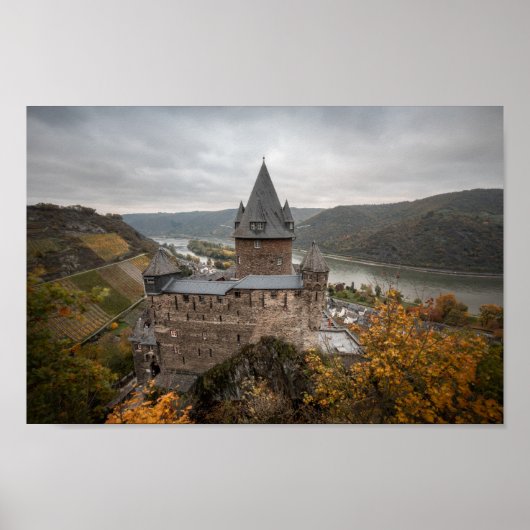 Stahleck Castle Bacharach Deutschland Poster (Vorne)