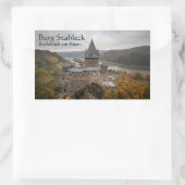 Stahleck Castle Deutschland Rechteckiger Aufkleber (Tasche)