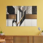Stählerne Blätter Leinwanddruck (Insitu (Wohnzimmer))