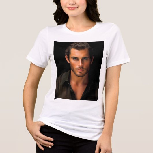 Stählerner Blick (Brent) Tri-Blend Shirt (Vorderseite)