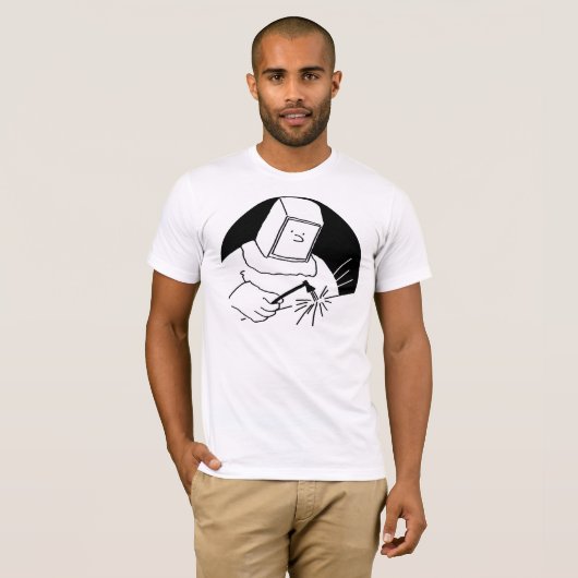 Stahlfabrikator Welder Blacksmith T-Shirt (Vorne ganz)