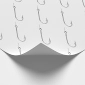 Stahlfischereihaken Geschenkpapier (Ecke)