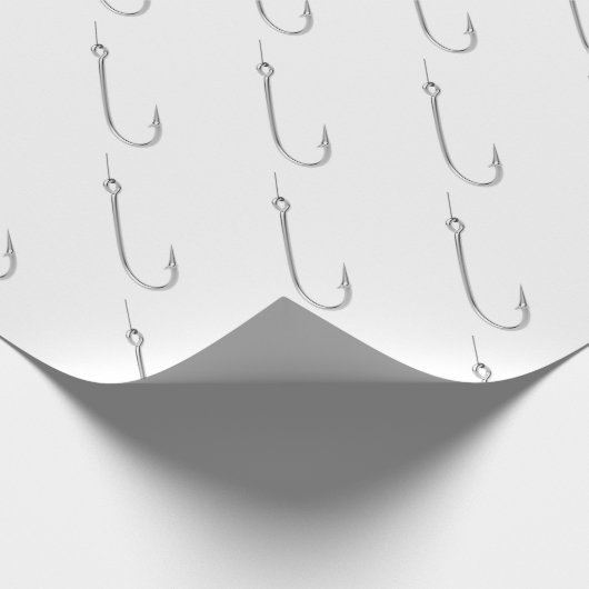 Stahlfischereihaken Geschenkpapier (Ecke)