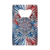 Stahlflasche mit französischem Farbdesign Geldbeutel Flaschenöffner (Vorderseite)