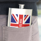 Stahlgetränkflasche der kundenspezifischen flachmann (Beispiel)