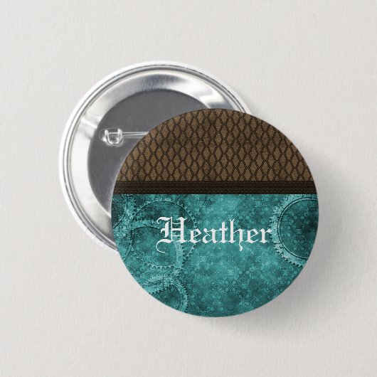 Stahlgetriebe, Aquamarin Button (Vorne & Hinten)