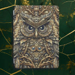 Stahlgetriebe iPad Air Hülle<br><div class="desc">Uhu aus Steampunkmetall Decoupage Metall Gänge ai art. Steampunk iPad Abdeckung.</div>