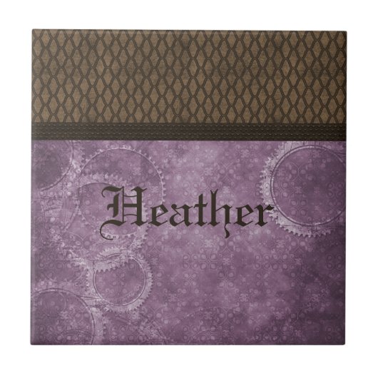 Stahlgetriebe, Lila Fliese (Vorderseite)