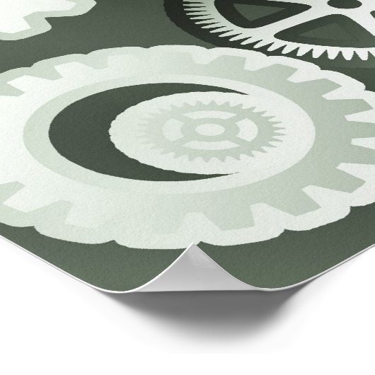 Stahlgetriebe Poster (Ecke)