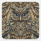 Stahlgetriebe Quadratischer Aufkleber (Vorderseite)