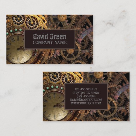 Stahlgetriebe Visitenkarte (Vorne/Hinten)