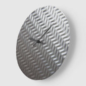 Stahlgewebe aus Edelstahl Große Wanduhr (Winkel)