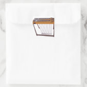 Stahlgitarre Quadratischer Aufkleber (Tasche)