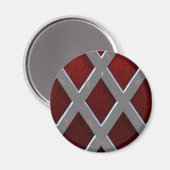 Stahlgitter über Lava Magnet (Vorderseite/Rückseite)