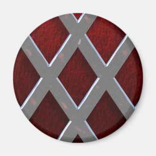 Stahlgitter über Lava Magnet