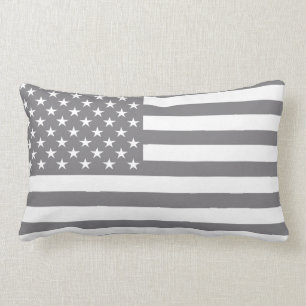 Stahlgrau-amerikanische Flagge Lendenkissen
