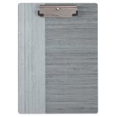 Stahlgrau-Bambusgrenzhölzerner Korn-Blick Klemmbrett (Vorderseite)