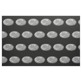 Stahlgrau-metallisches Drache-Medaillon Stoff (Fat Quarter (45,7 x 55,9 cm))